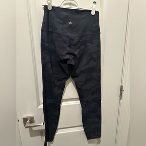 lululemon athletica Black Camo Leggings